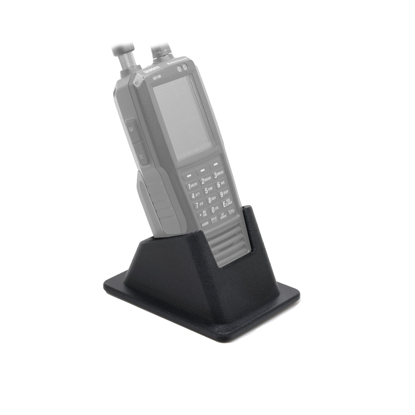 Angled Drop-in Desk Stand for Uniden SDS100 Radio Scanner
