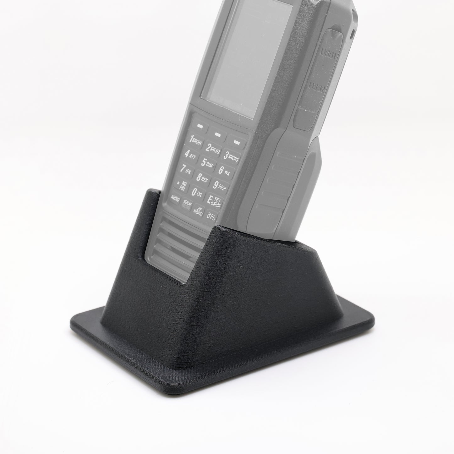 Angled Drop-in Desk Stand for Uniden SDS100 Radio Scanner