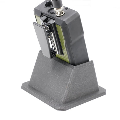 Drop-In Angled Desk Stand For Whistler TRX-1 Radio Scanner w/Rubber Case