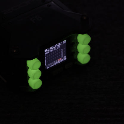 Zoom F6 Field Audio Recorder Replacement Knobs - Set of 6 - Glow-in-the-Dark